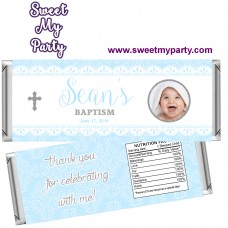 Baptism candy bar wrappers with photo for boy,Christening candy bar wrappers,(1bb) Baptism candy bar wrappers with photo for boy,Christening candy bar wrappers,(1bb)
